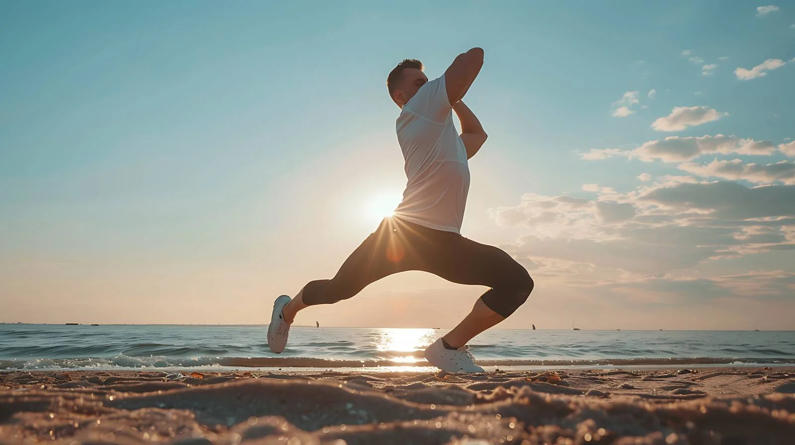 Young Man Preparing for Run — free download from Dotvec