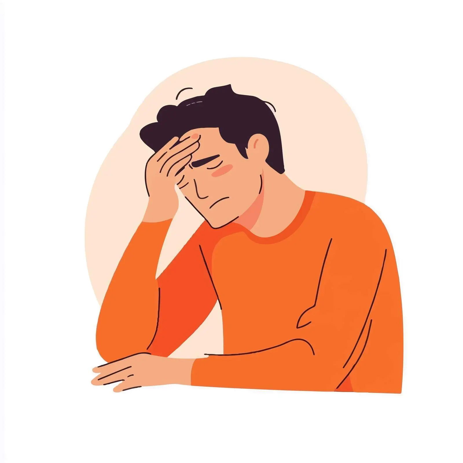 Man Experiencing Stress and Anxiety — free download from Dotvec