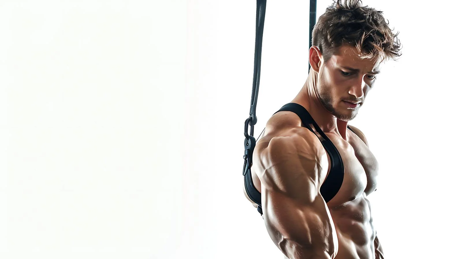 Triceps Workout in Isolated Gym Setting — free download from Dotvec