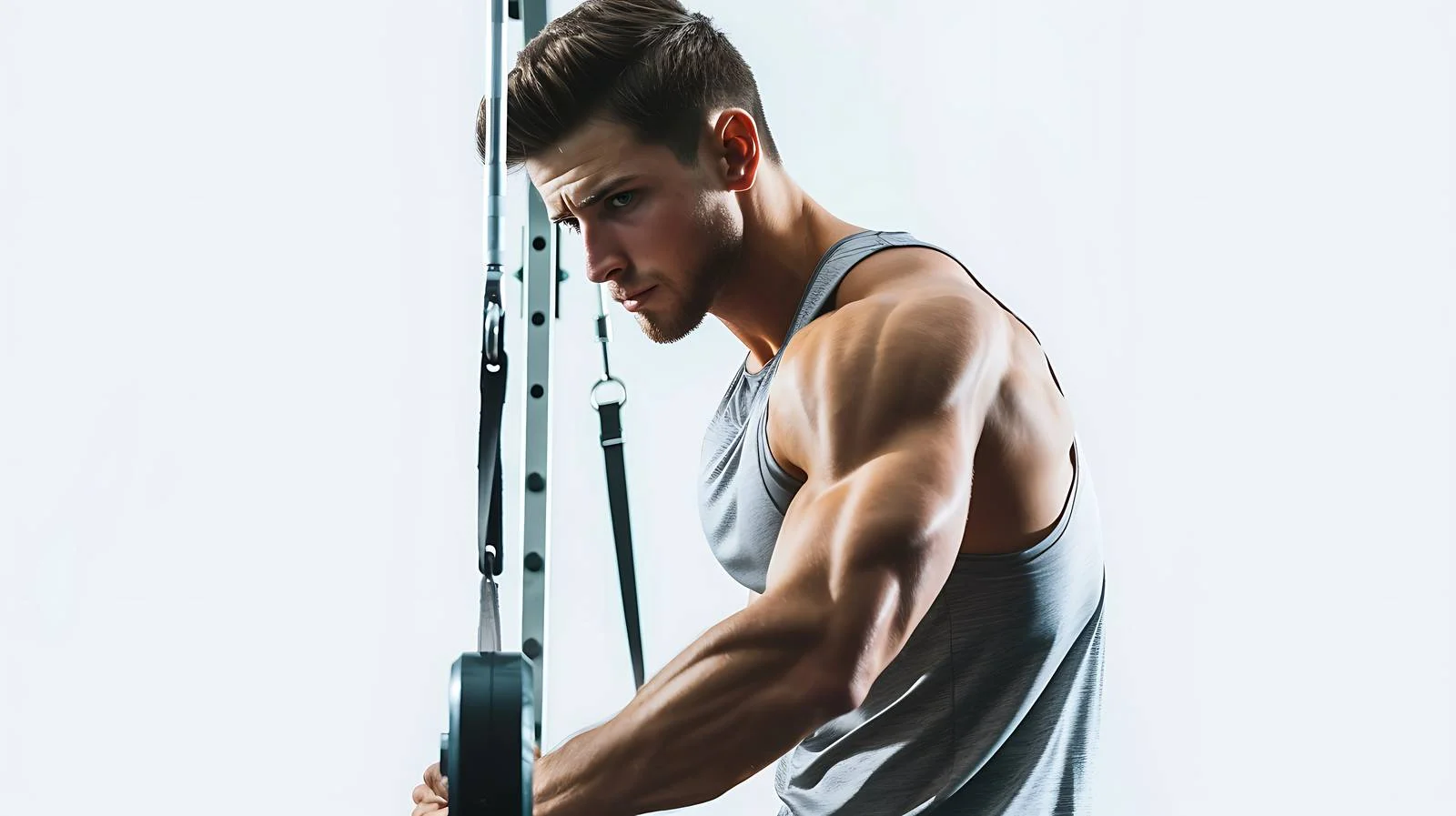 Triceps Workout in Isolated Gym Setting — free download from Dotvec