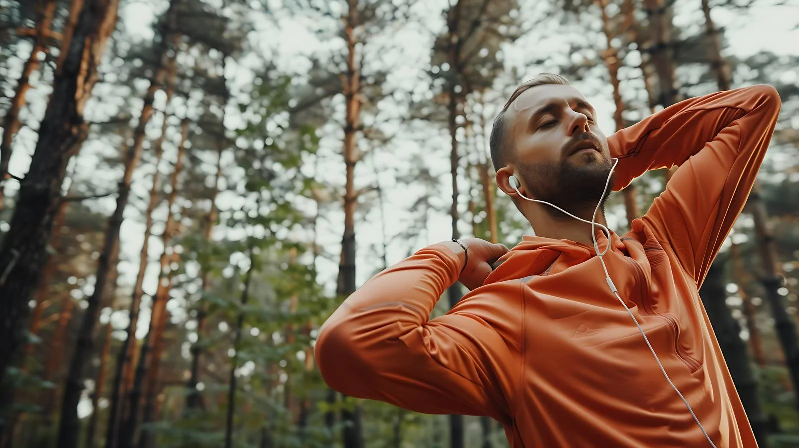 Pre-run Stretching with Earphones — free download from Dotvec