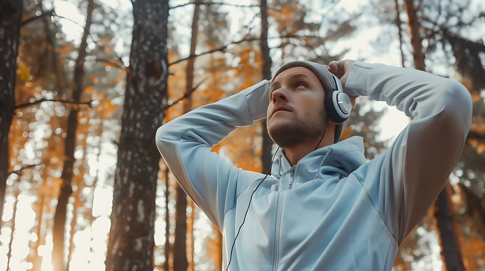 Pre-run Stretching with Earphones — free download from Dotvec