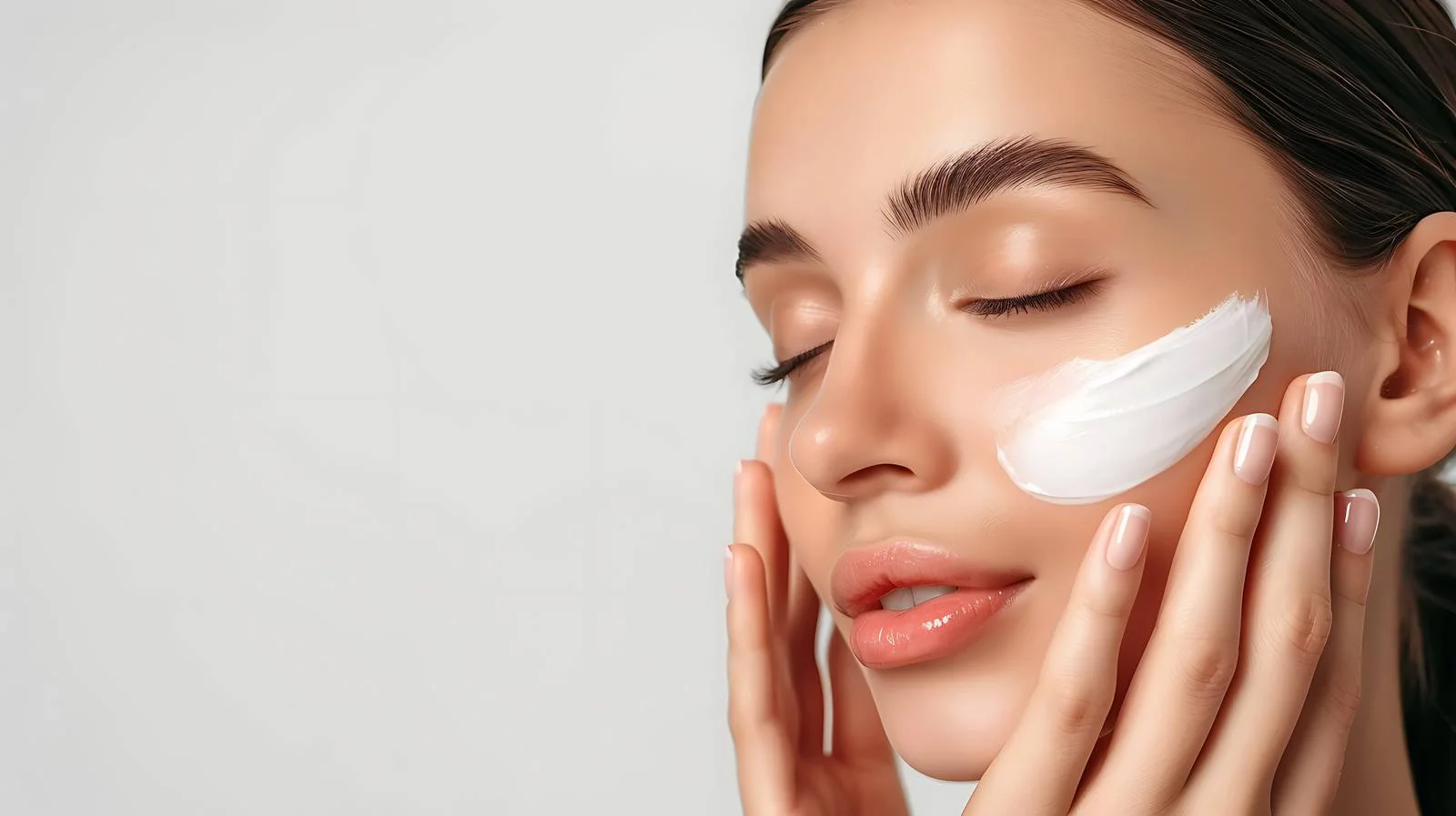 Elegant Woman Embraces Serenity Amidst Bliss — free download from Dotvec