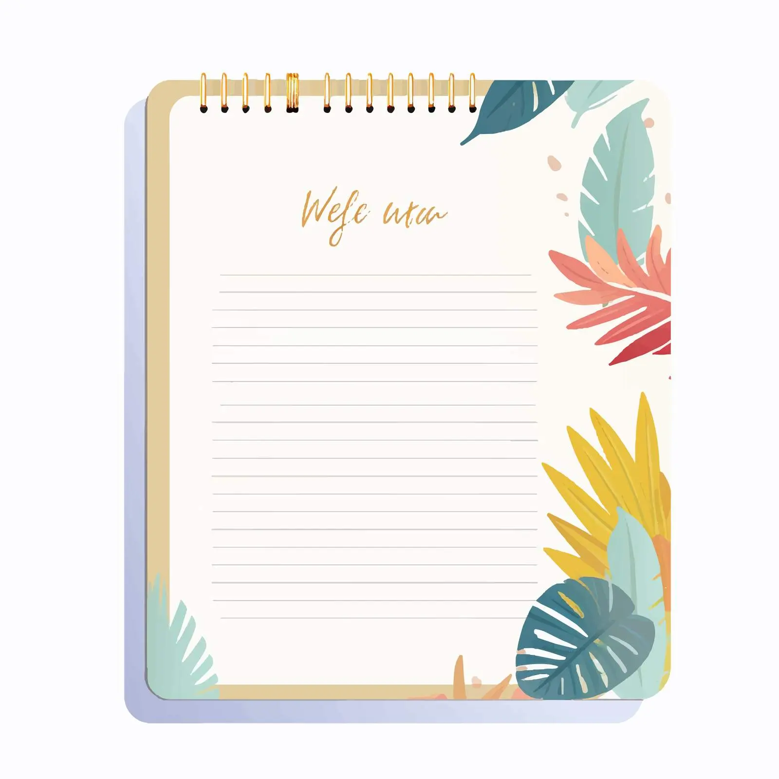 Weekly Lesson Plan Notepad Design — free download from Dotvec