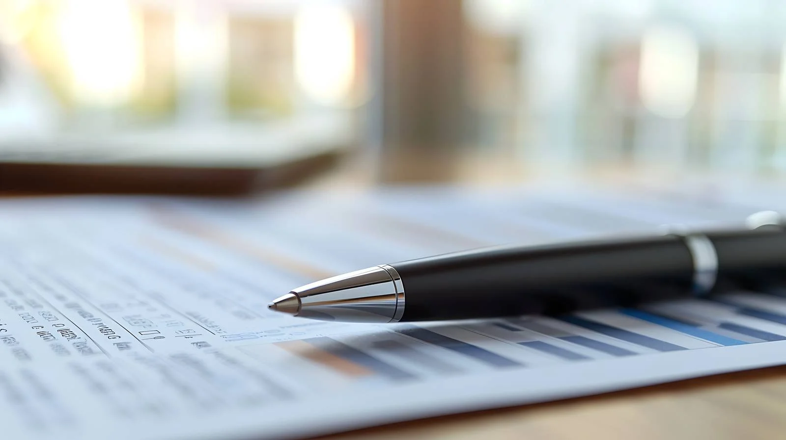 Corporate Data Document with Pen — free download from Dotvec