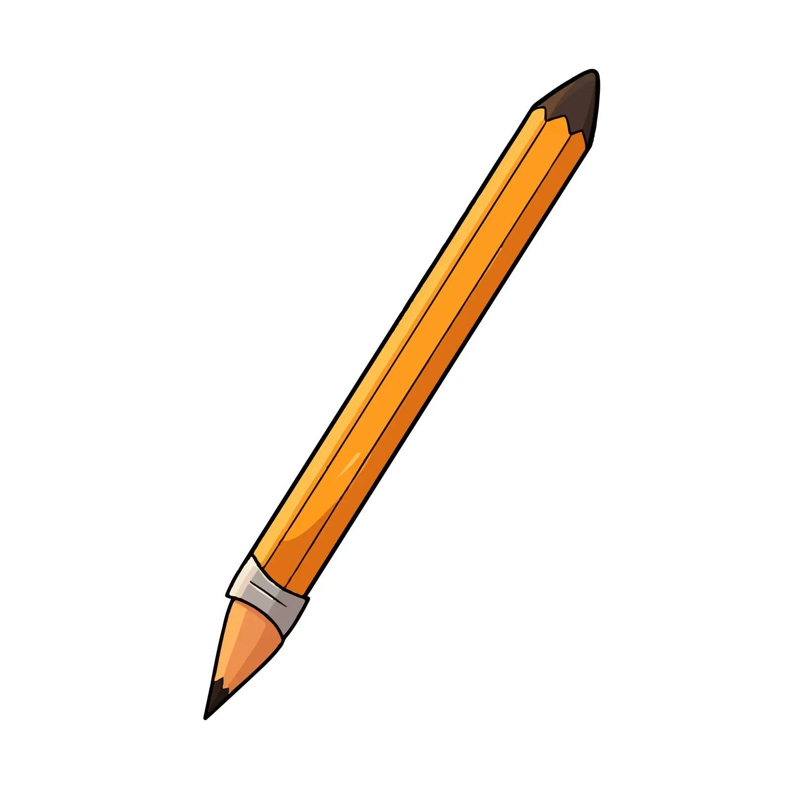 Cartoon Pencil Vector Illustration — free download from Dotvec