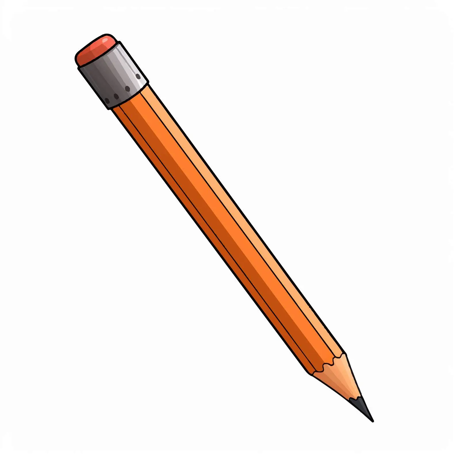 Cartoon Pencil Vector Illustration — free download from Dotvec
