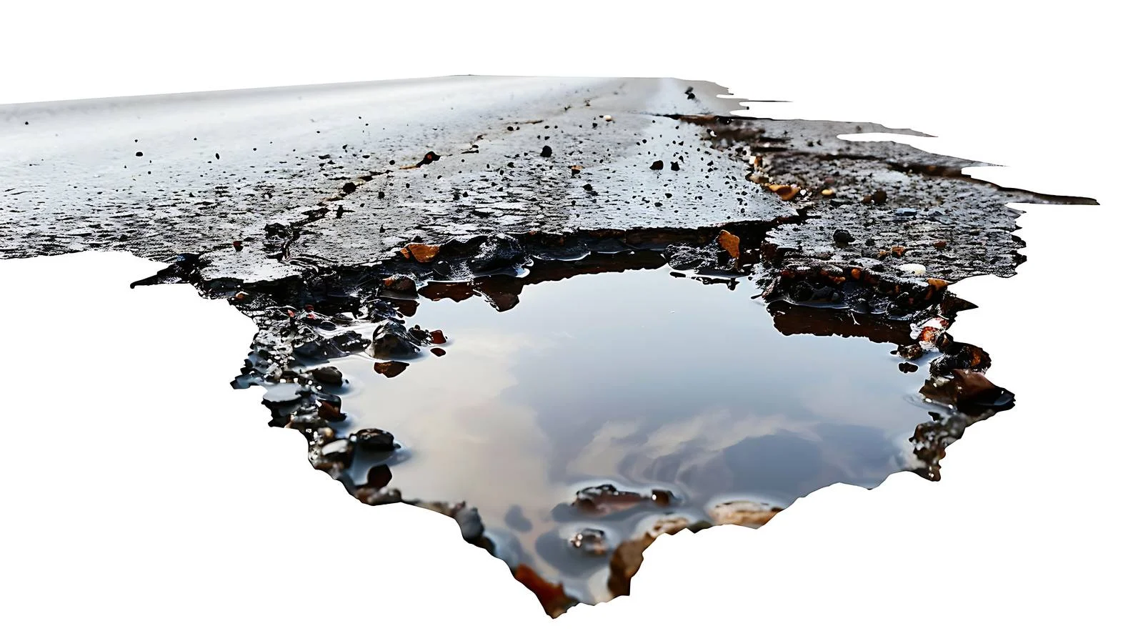 Spilled Petroleum Product on Highway Surface — free download from Dotvec