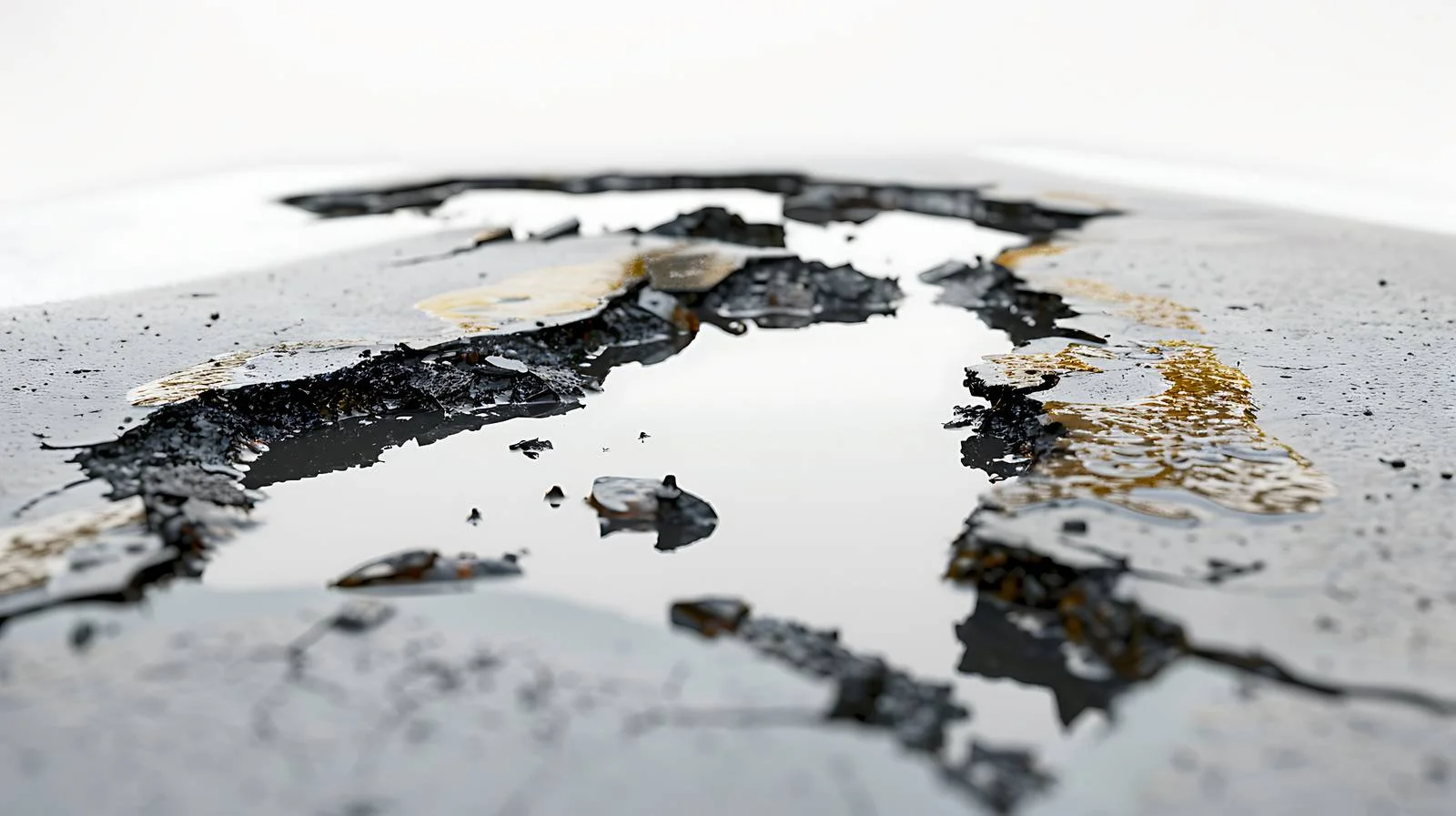 Spilled Petroleum on Highway Renders Environmental Hazard — free download from Dotvec
