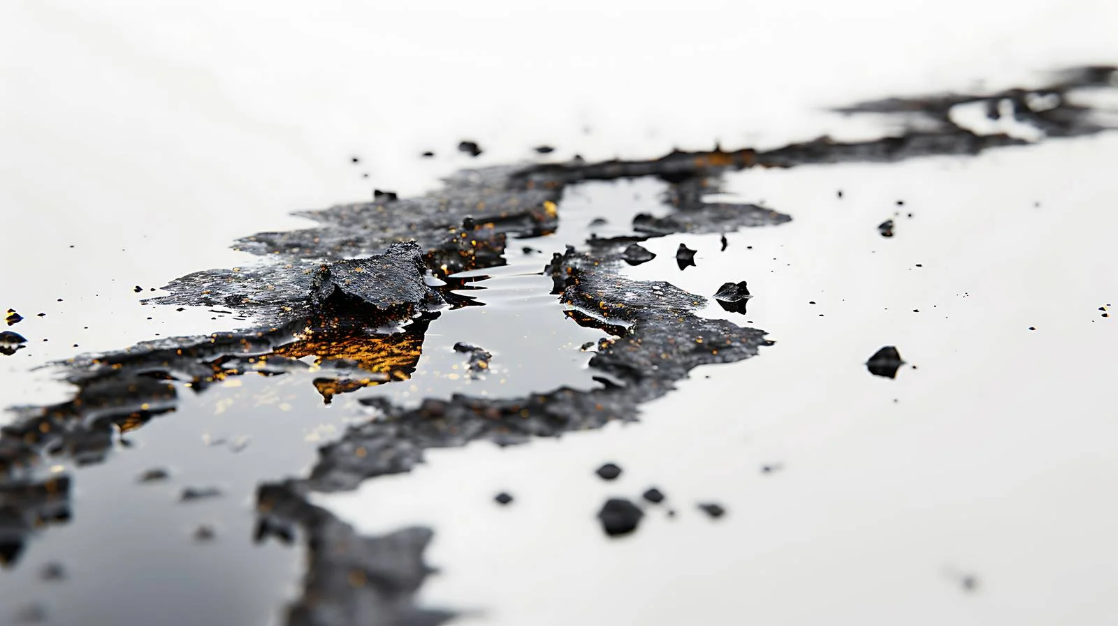 Spilled petroleum on highway causing hazard — free download from Dotvec