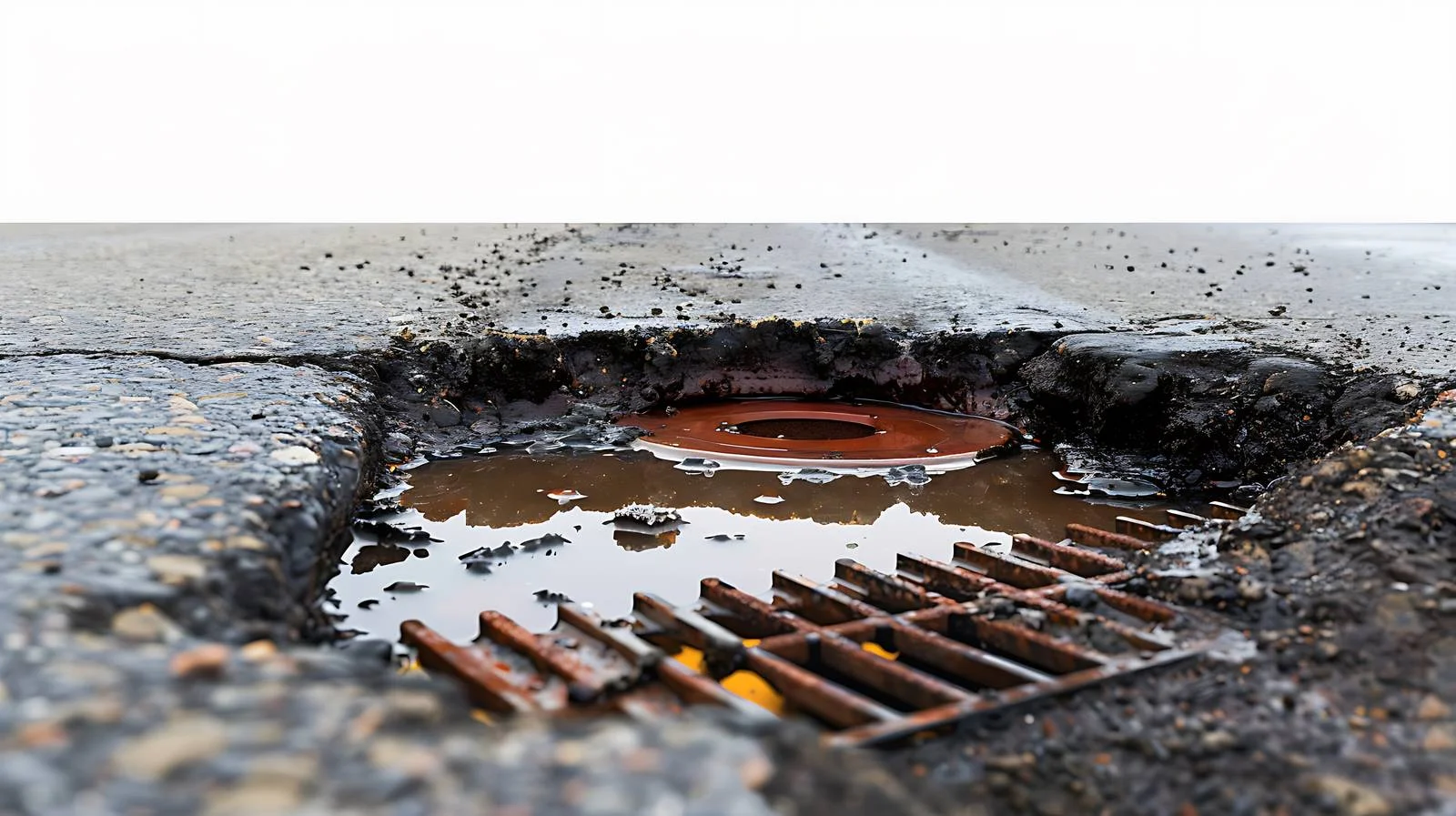 Petrol and Oil Mix on Asphalt Road — free download from Dotvec