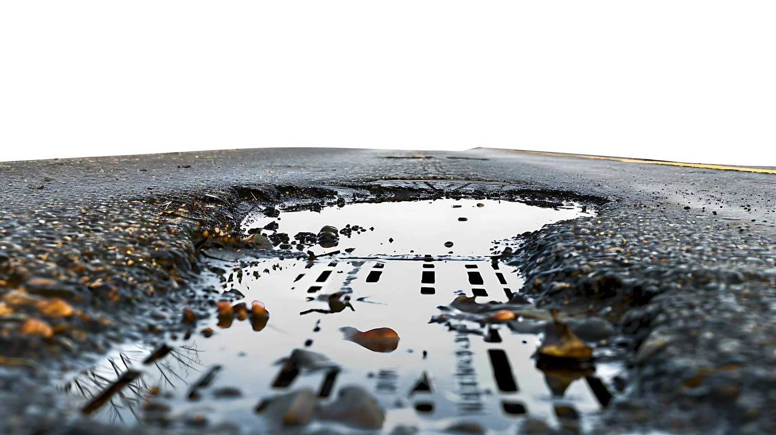 Spill of Engine Fluids on Asphalt Road — free download from Dotvec