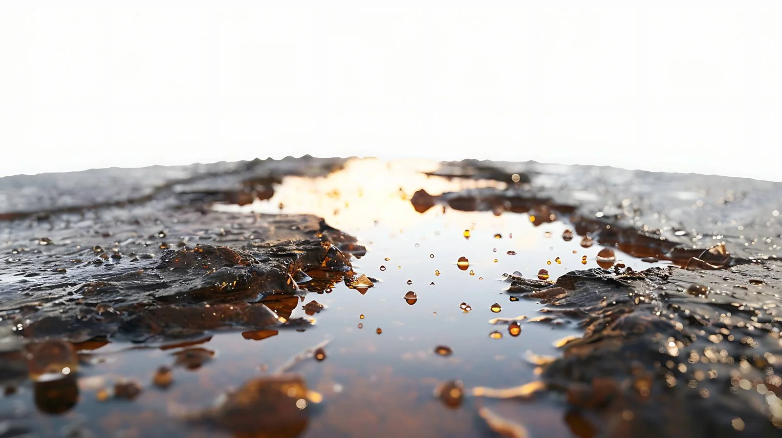 Accidental oil spill on road surface — free download from Dotvec