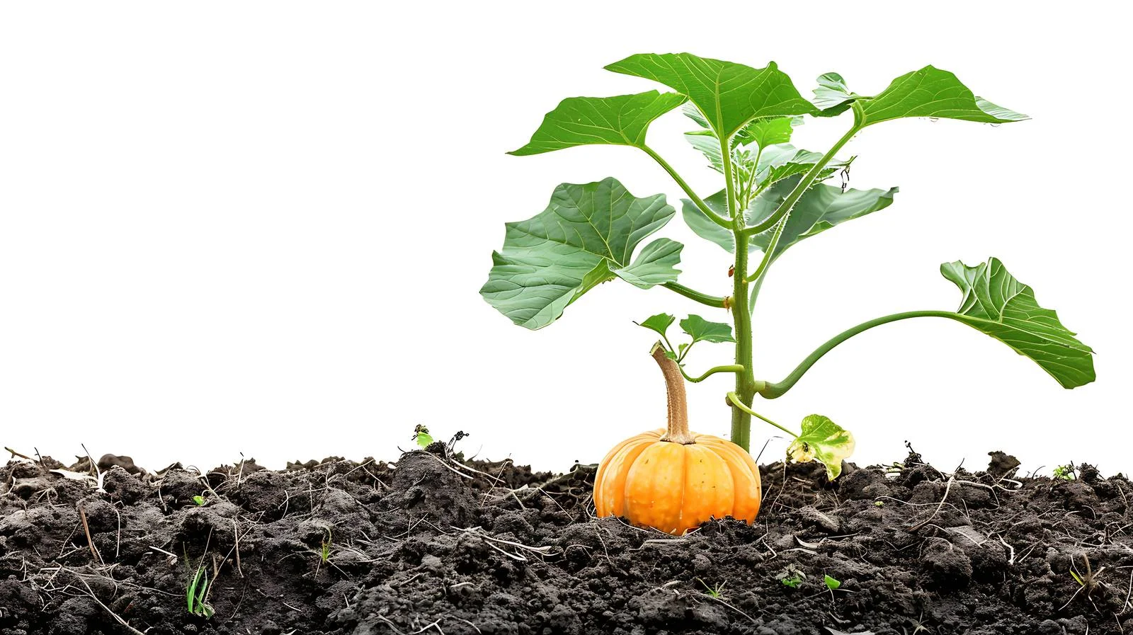 Pumpkin Tree Growing in Garden — free download from Dotvec