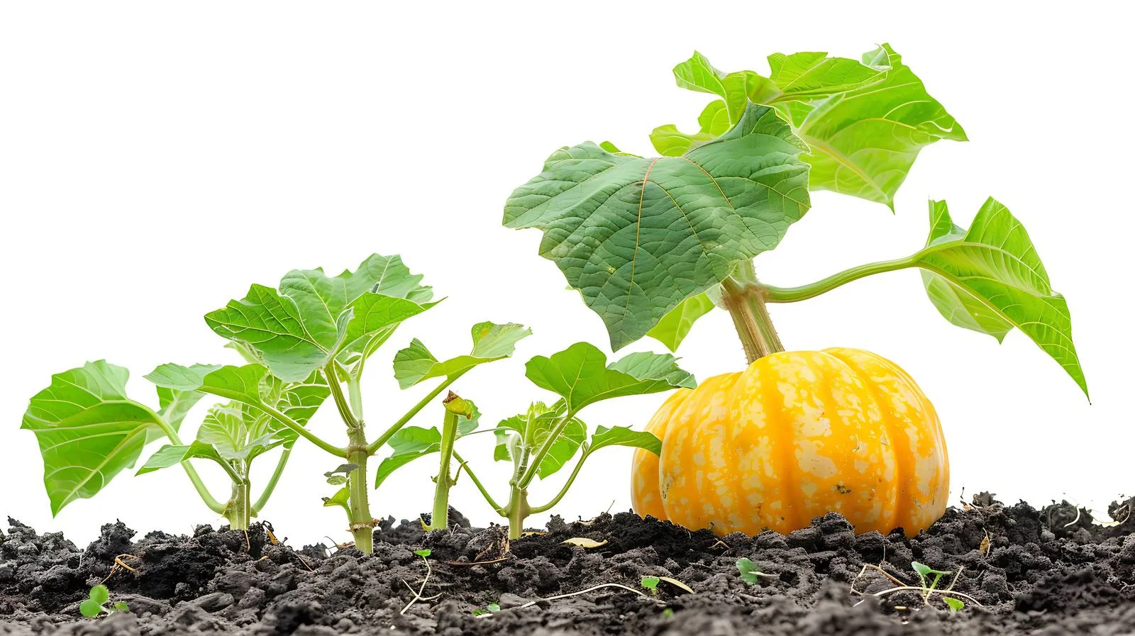 Pumpkin Tree Growing in Garden — free download from Dotvec