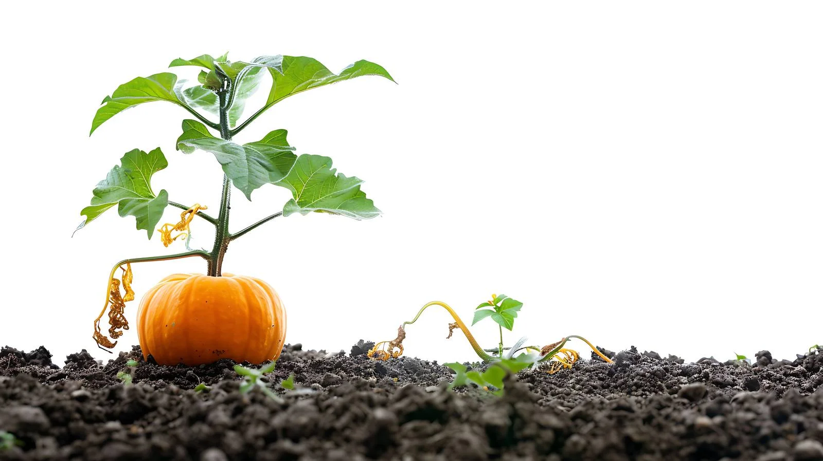 Pumpkin Tree Growth in Garden — free download from Dotvec