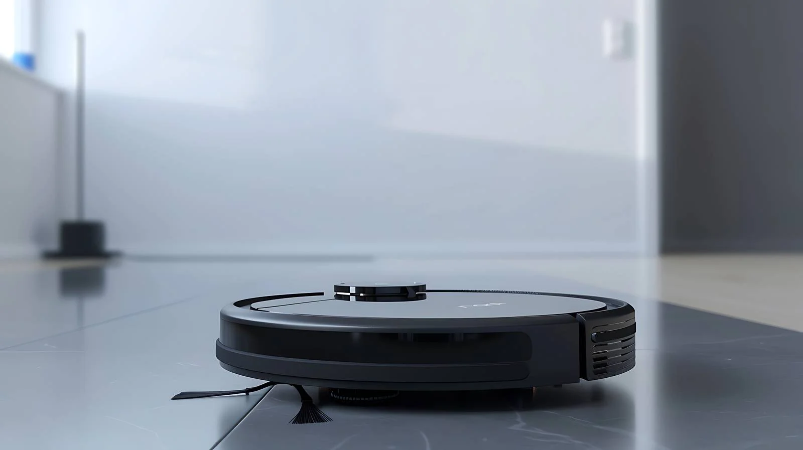 Efficient Robot Vacuum Cleaner Home Scene — free download from Dotvec