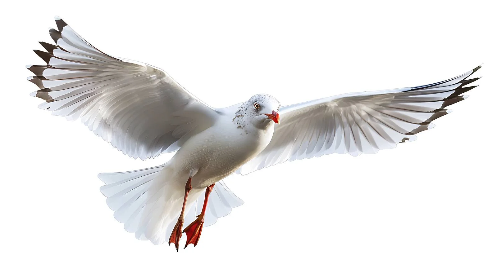 Majestic seagull facing wind by the shore — free download from Dotvec