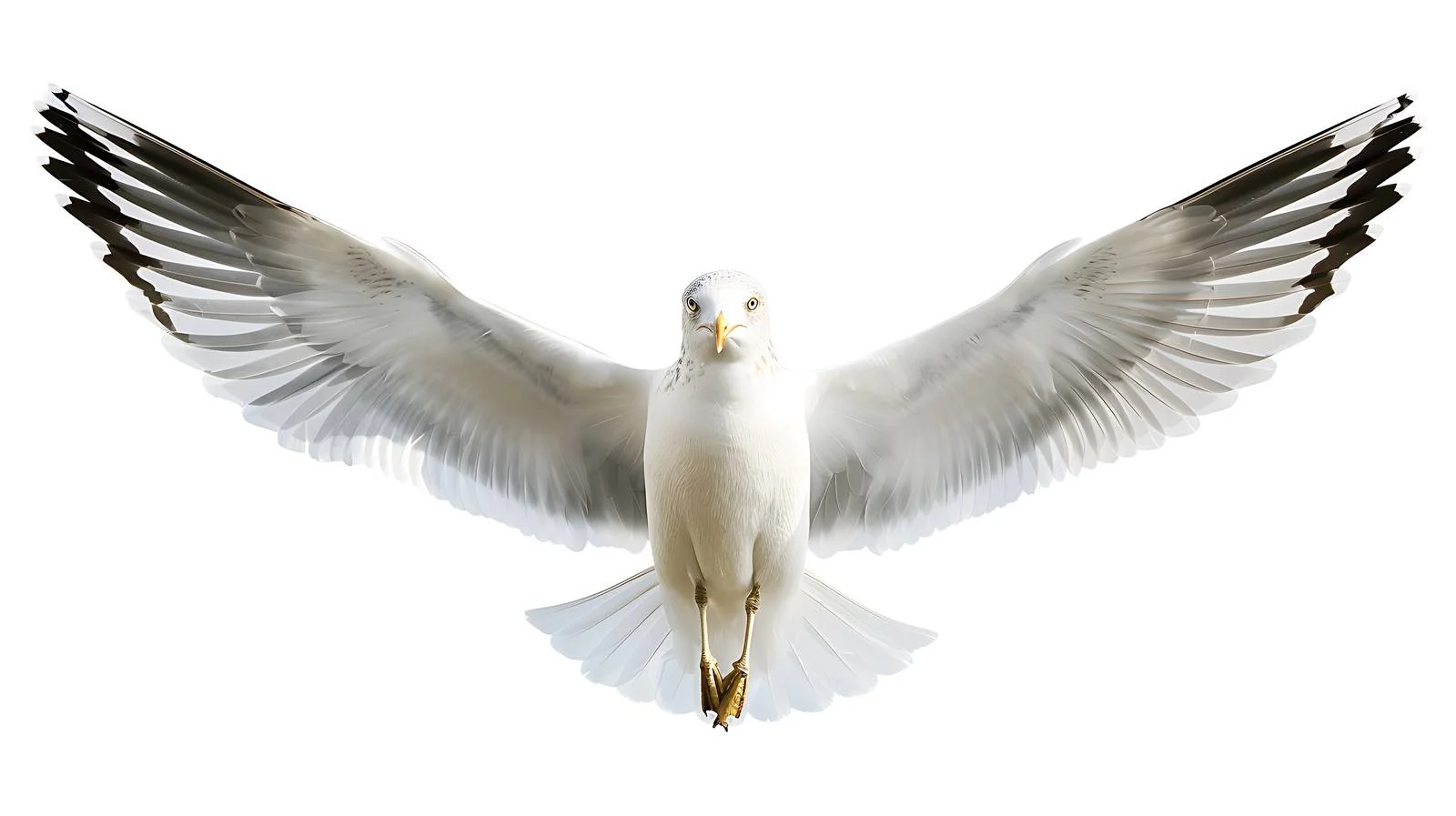 Majestic seagull soaring against strong wind — free download from Dotvec