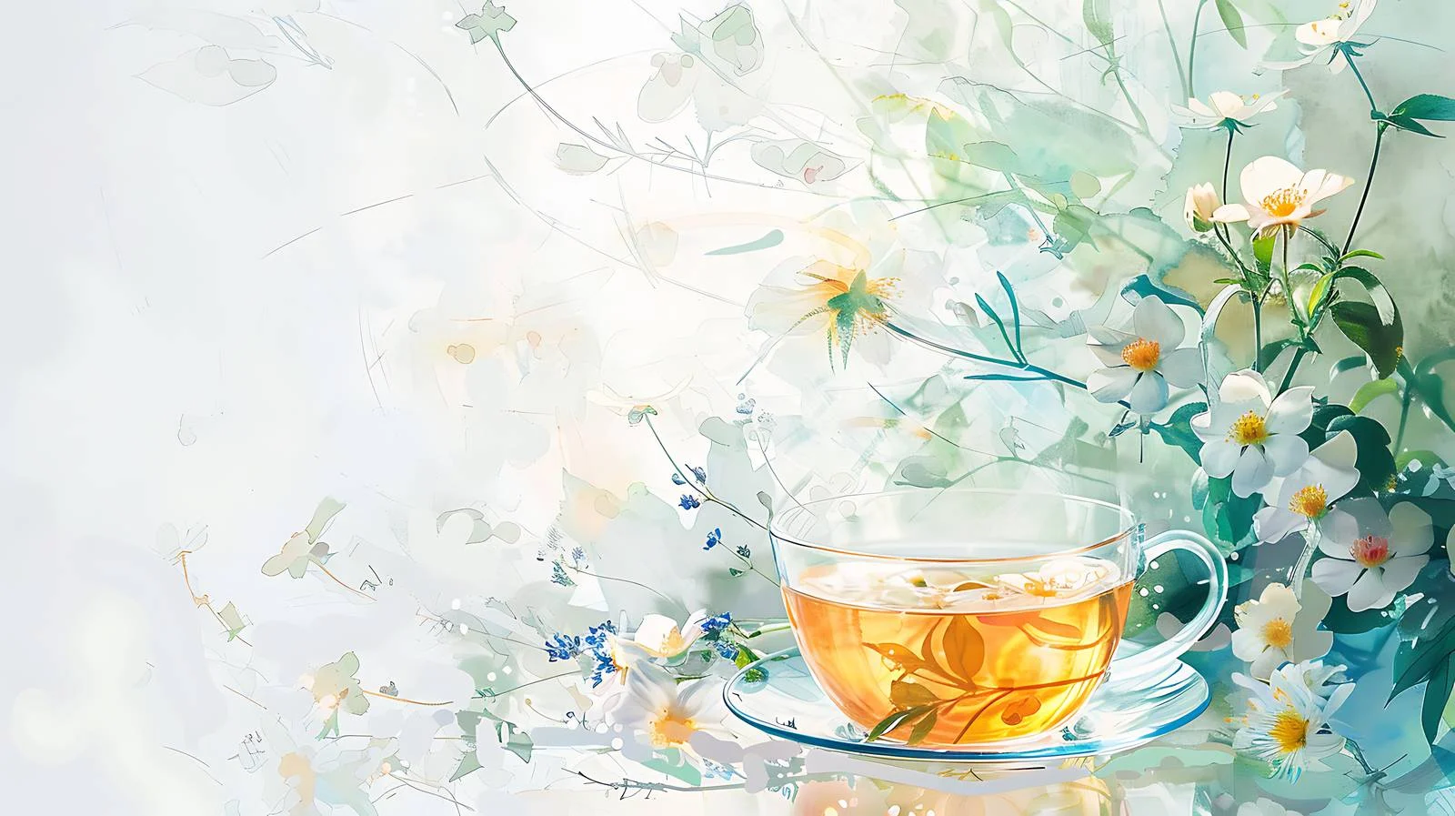 Tranquil art of scented jasmine blooms — free download from Dotvec