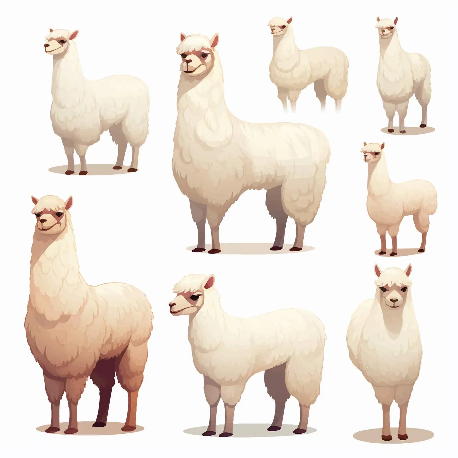 Alpaca Illustration on White Background — free download from Dotvec