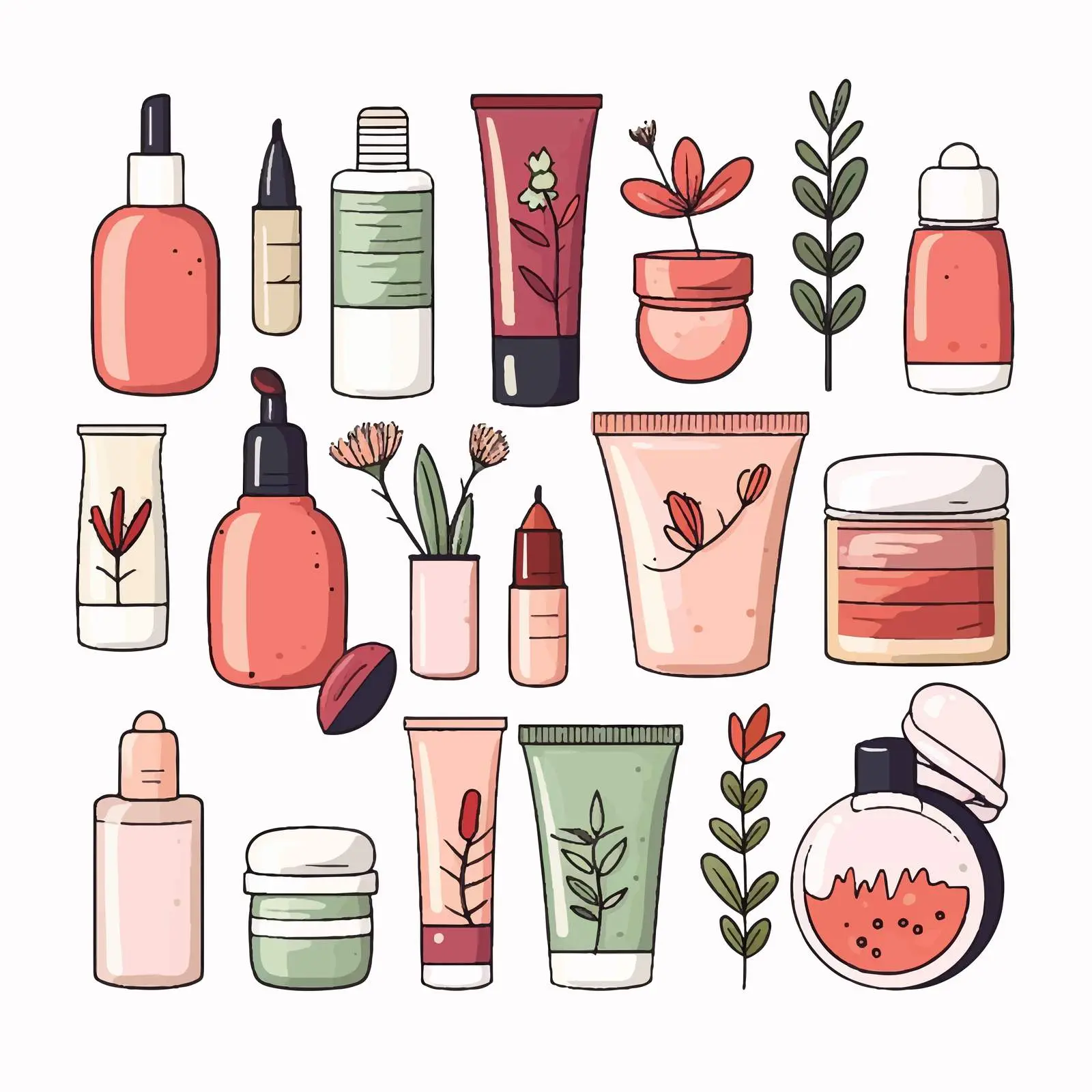 Cosmetic Products for Skin and Hair Care — free download from Dotvec
