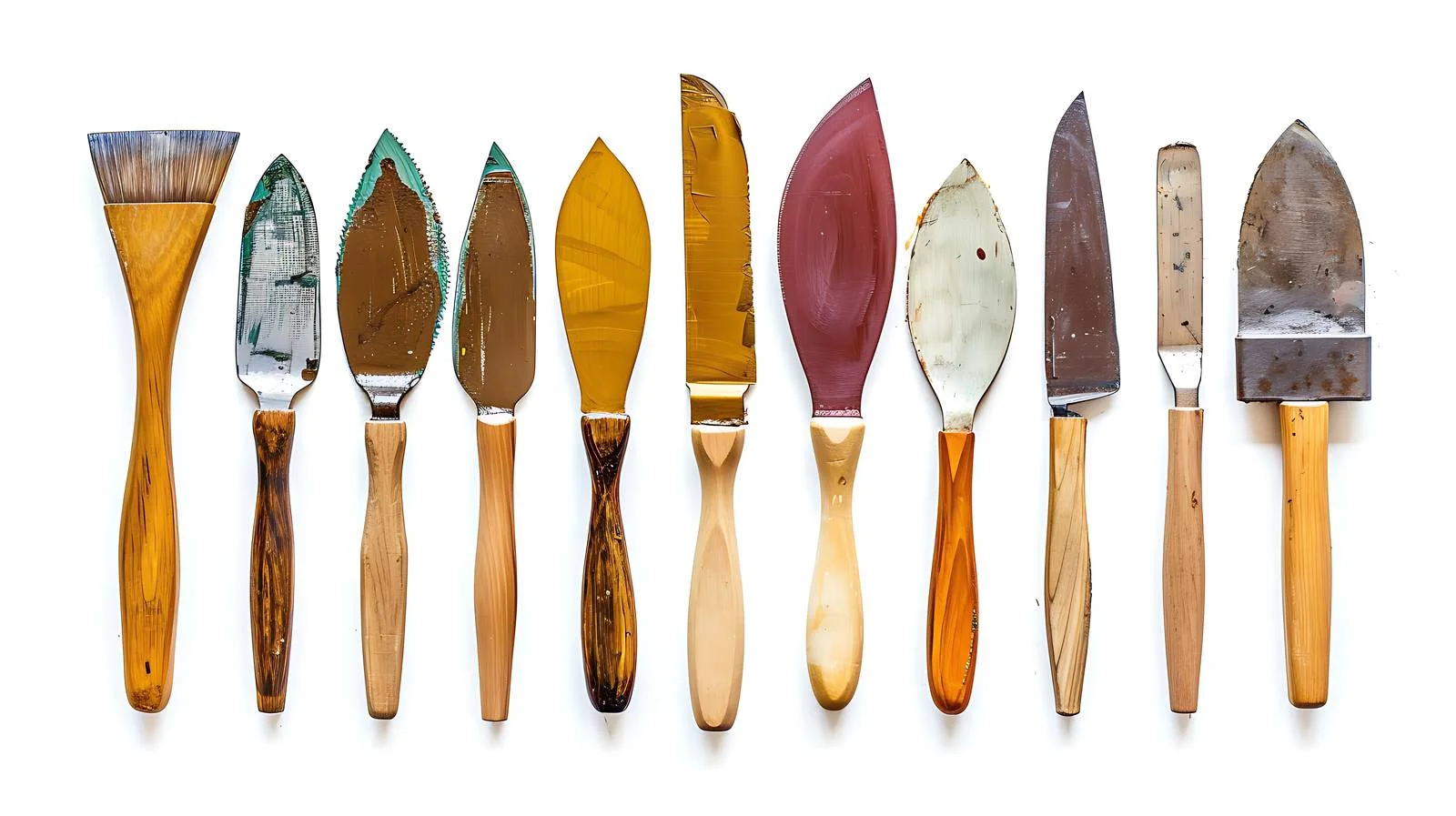 Professional Palette Knives Set on White — free download from Dotvec