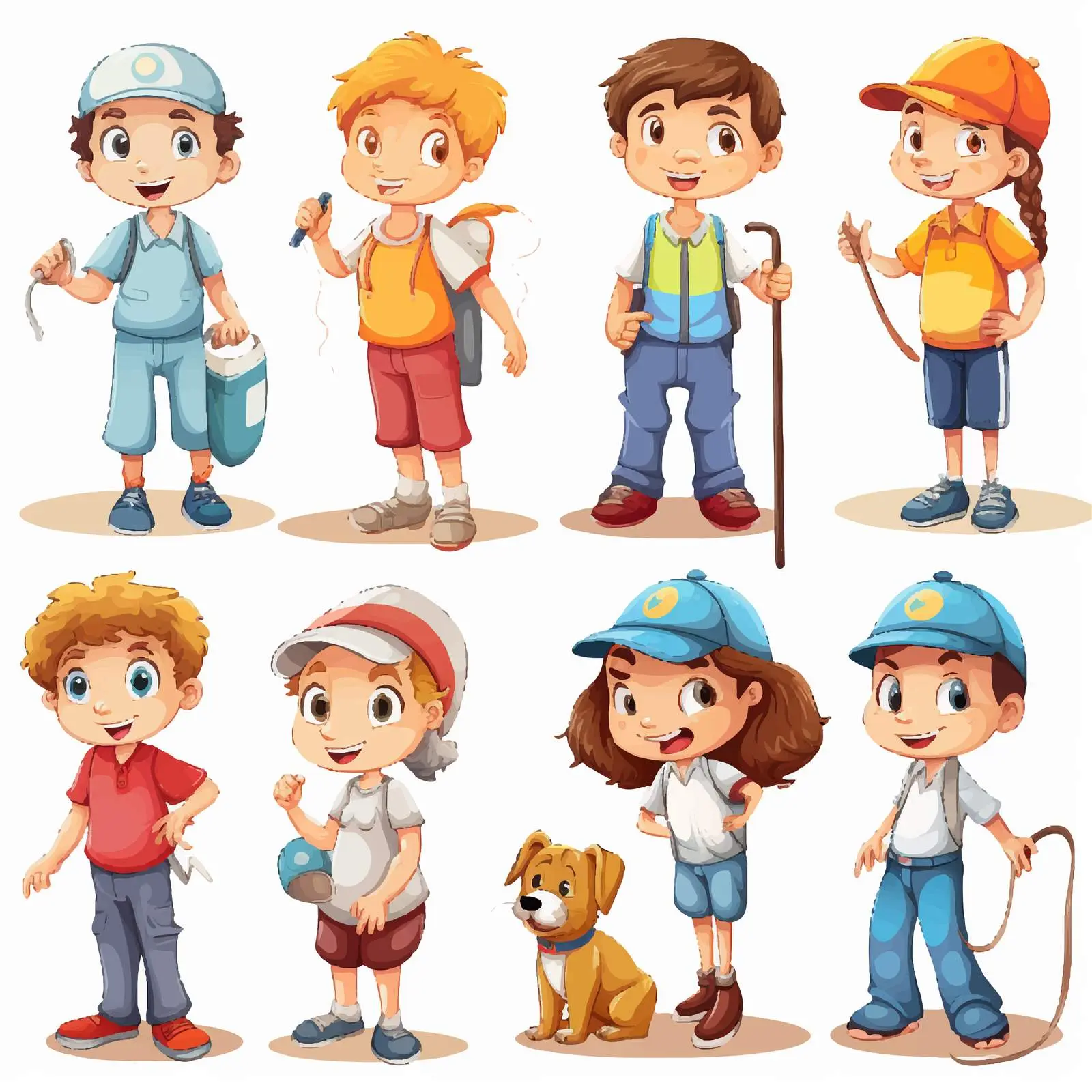 Responsible Kids Engaging in Volunteer Activities — free download from Dotvec