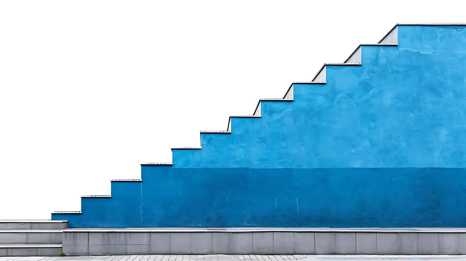 Ascend Stairs Against Blue Wall — free download from Dotvec