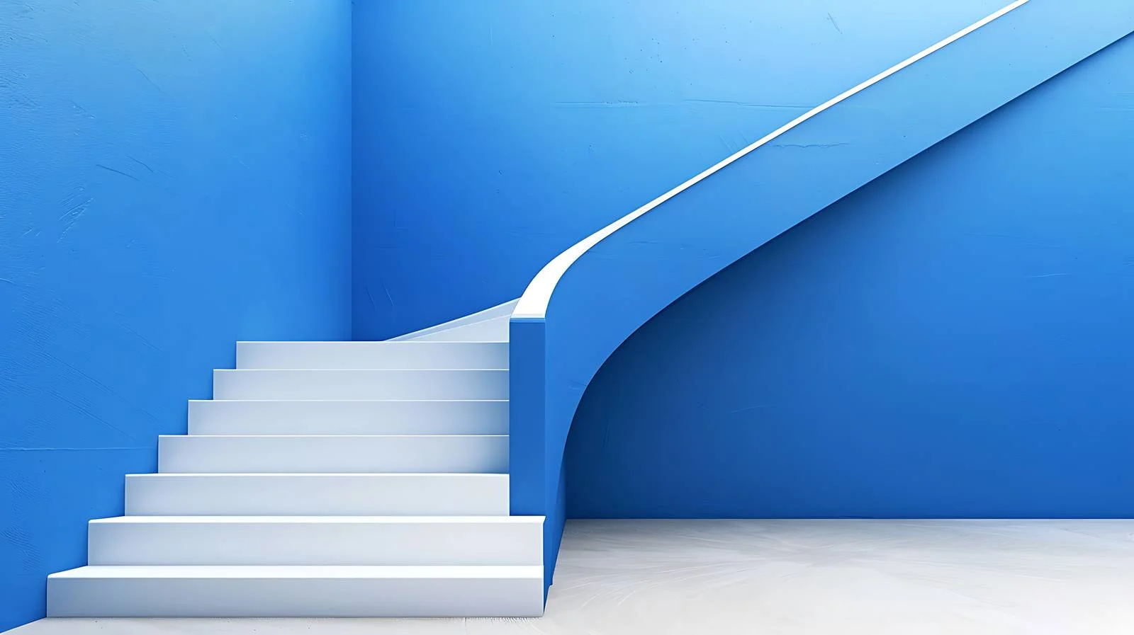 Grand Staircase Against Blue Wall — free download from Dotvec