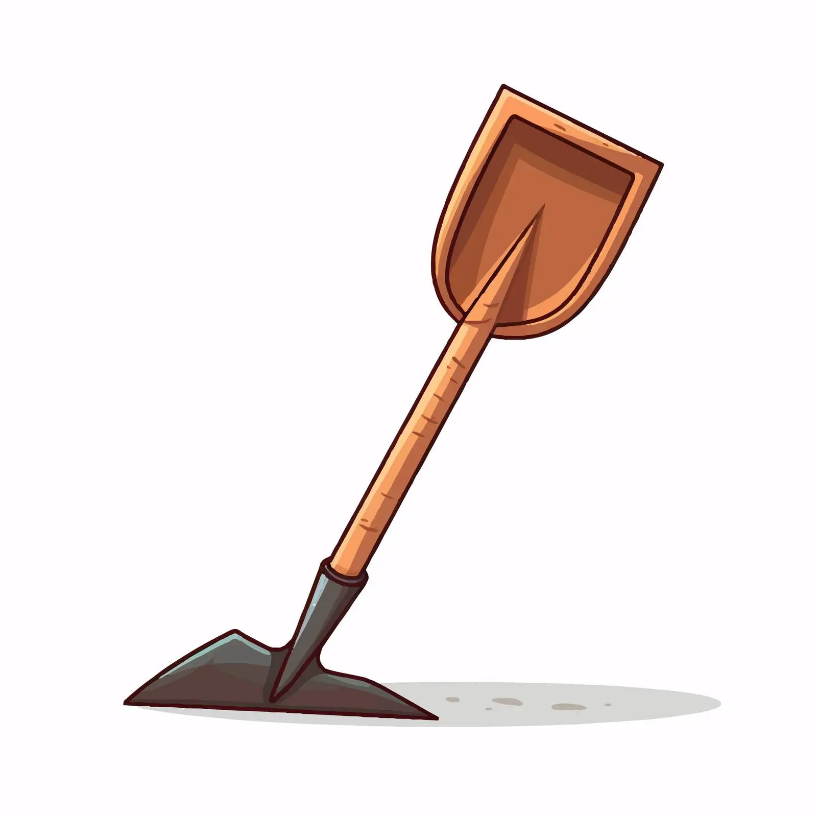 Cartoon Shovel Vector Illustration — free download from Dotvec