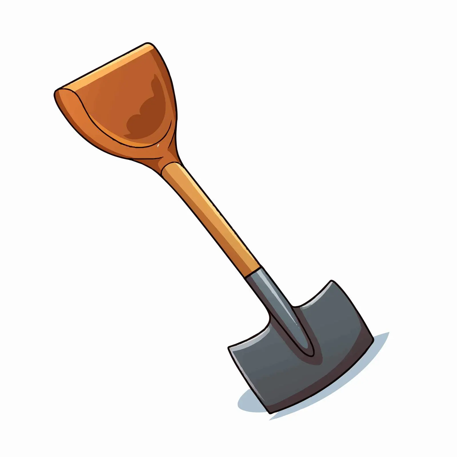 Cartoon Shovel Vector Illustration — free download from Dotvec