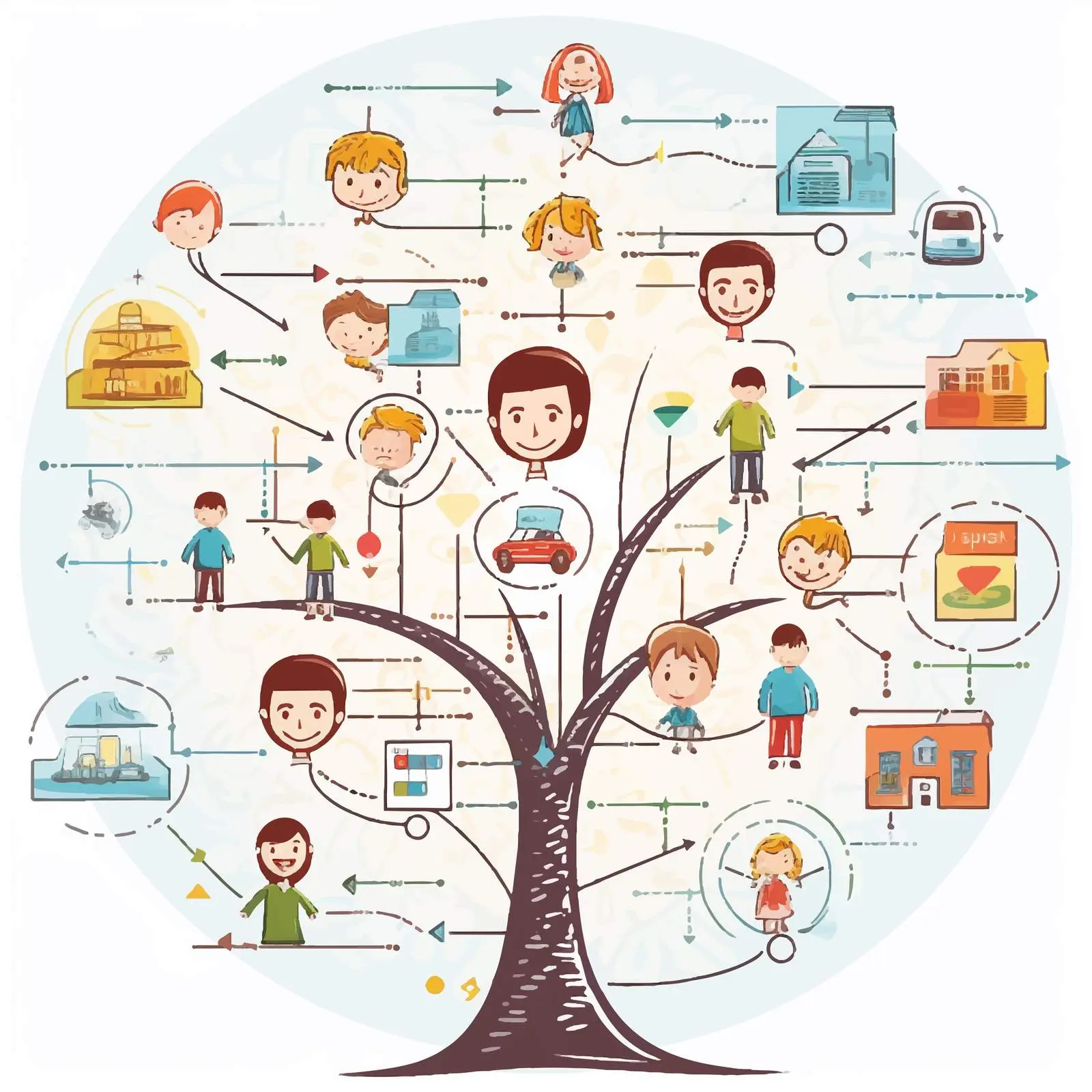 Child-Friendly Mind Map Concept Vector Design — free download from Dotvec