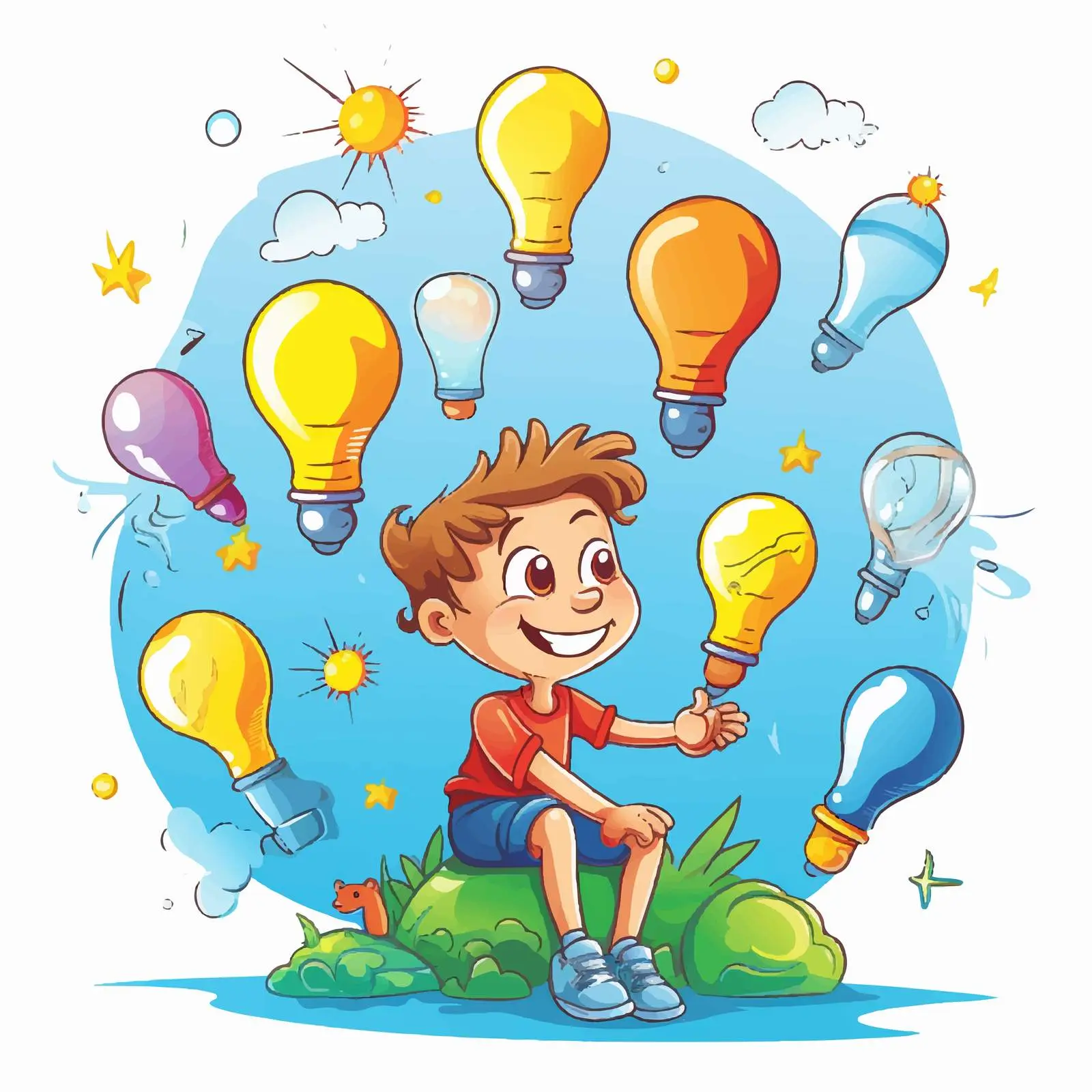 Visual Ideas for Kids - Simple Vector Design – free fun visuals image from Dotvec
