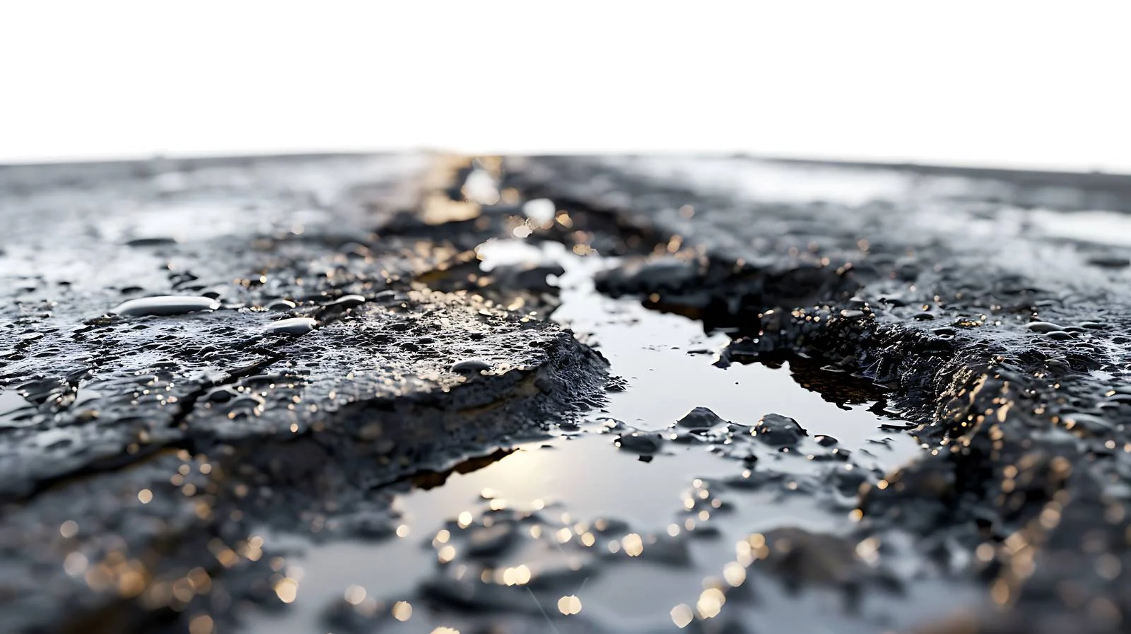 Oil leak residue on asphalt surface — free download from Dotvec