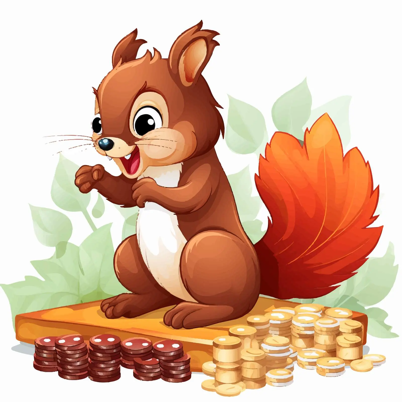 Squirrel Themed Board Games Vector Illustration — free download from Dotvec