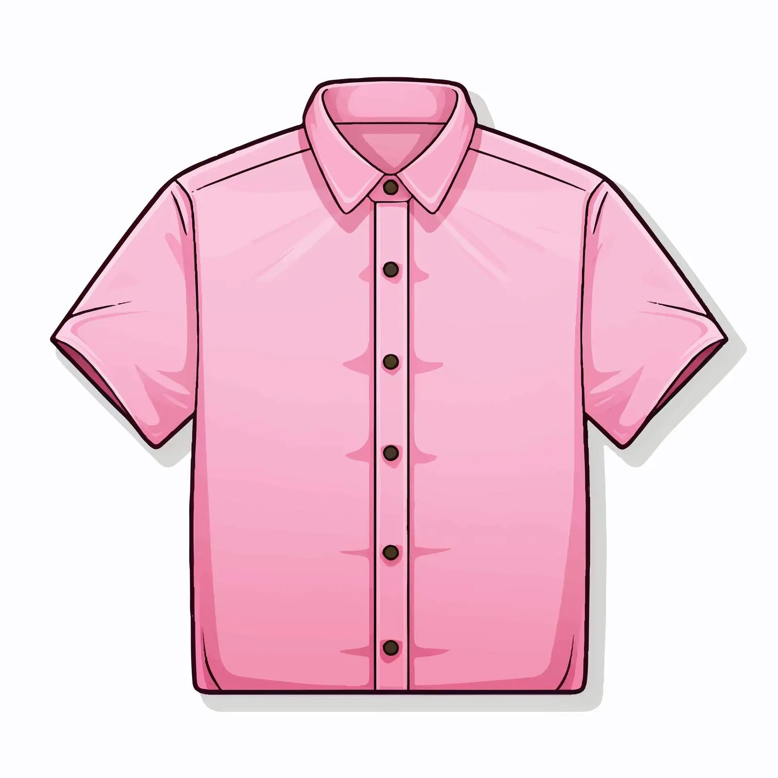 Pink Shirt Sticker Template Illustration — free download from Dotvec