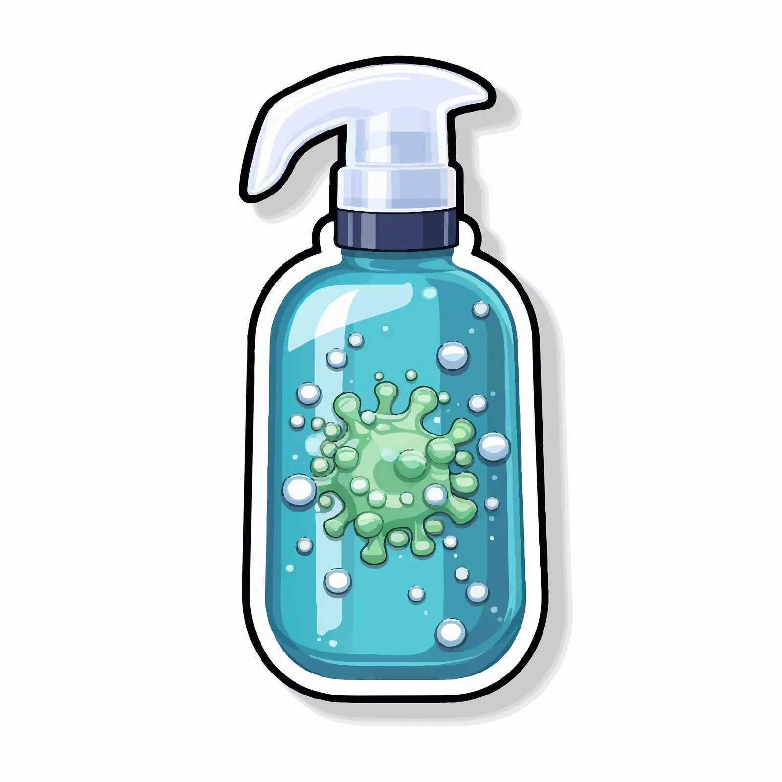 Hand Sanitizer Sticker Template Vector Illustration — free download from Dotvec