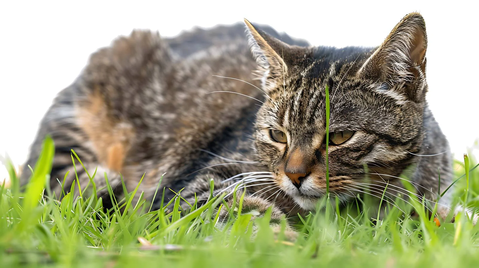Serene Stray Cat Enjoying Spring Sunlight — free download from Dotvec