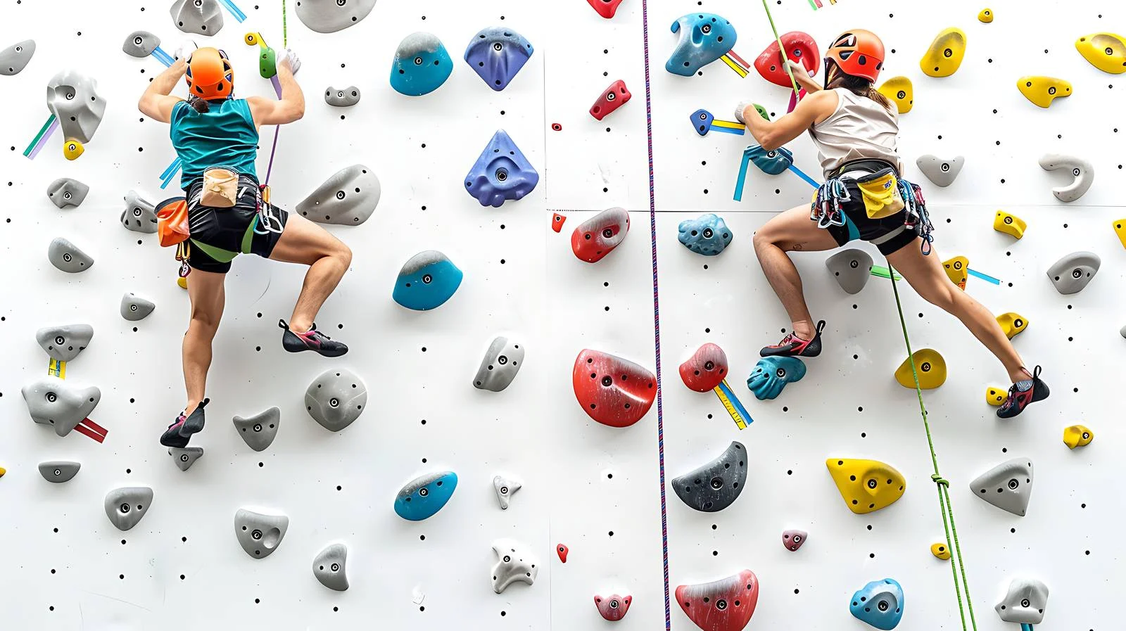 Intrepid Climbing Duo on Artificial Surface — free download from Dotvec
