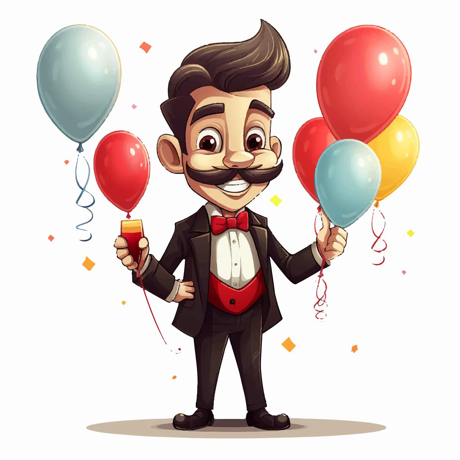 Stylish Cartoon Character for Party Celebration – free event theme image from Dotvec
