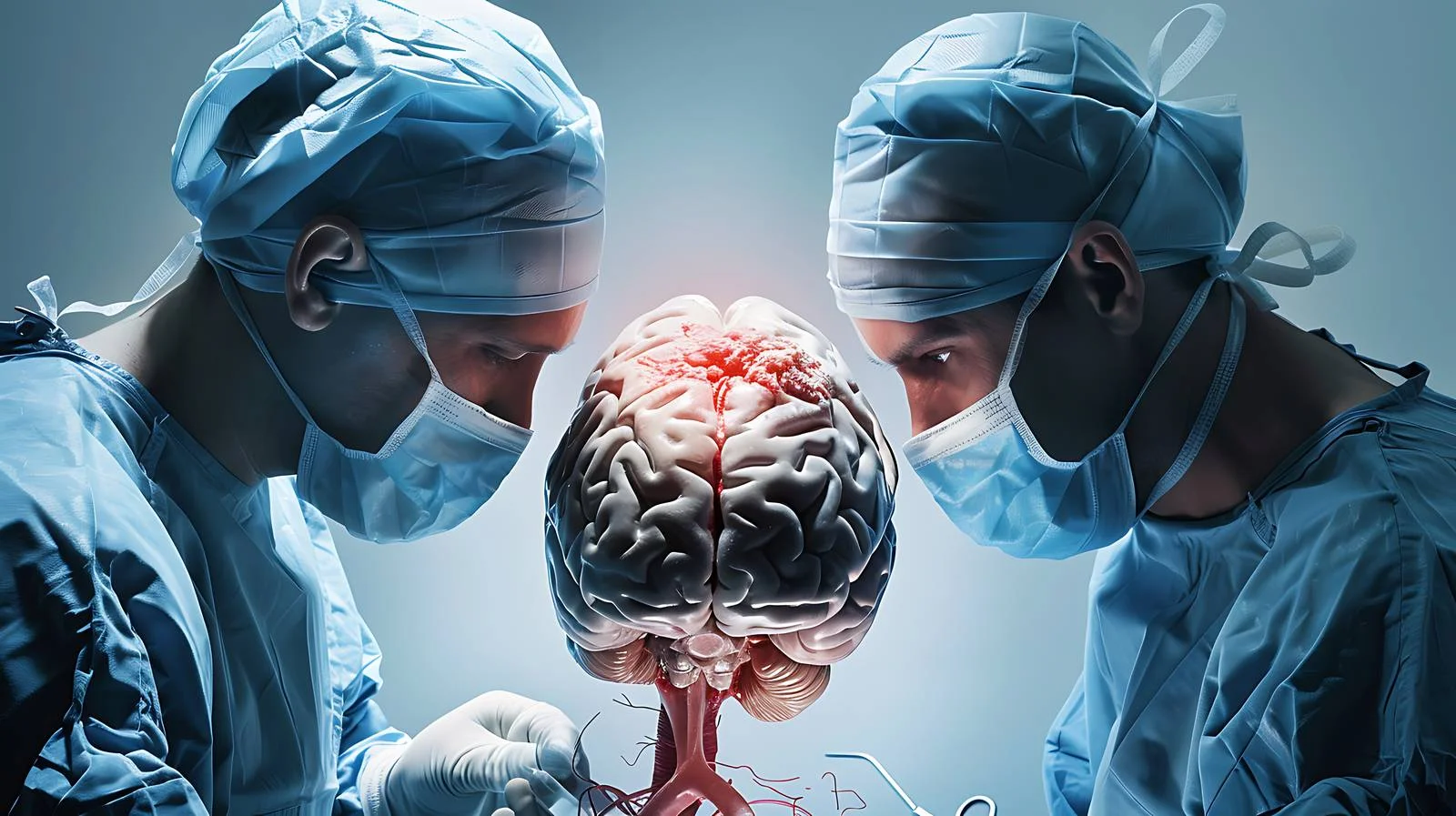 Surgical Team Conducting Brain Surgery Procedure — free download from Dotvec