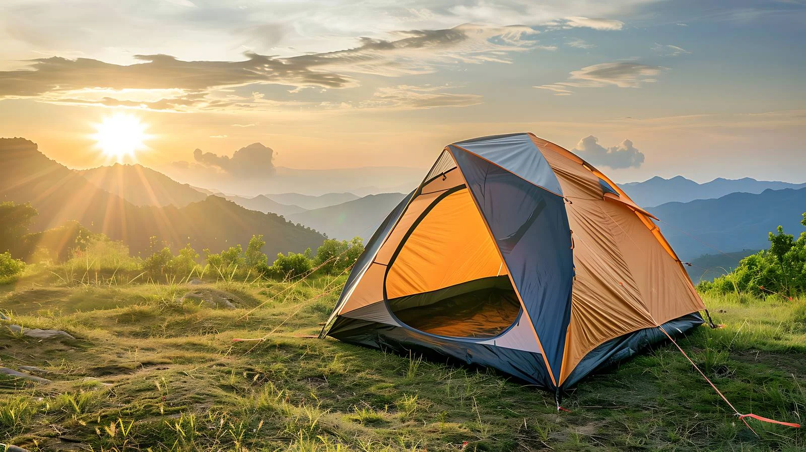 Scenic Mountain View Camping Tent — free download from Dotvec