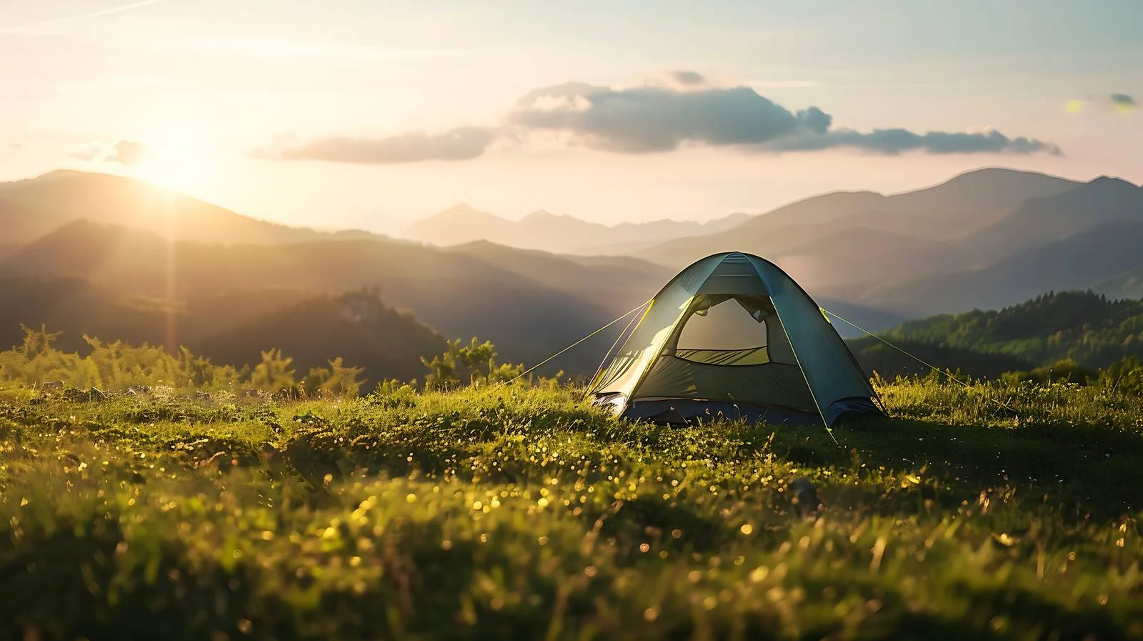 Scenic Mountain View Camping Tent — free download from Dotvec