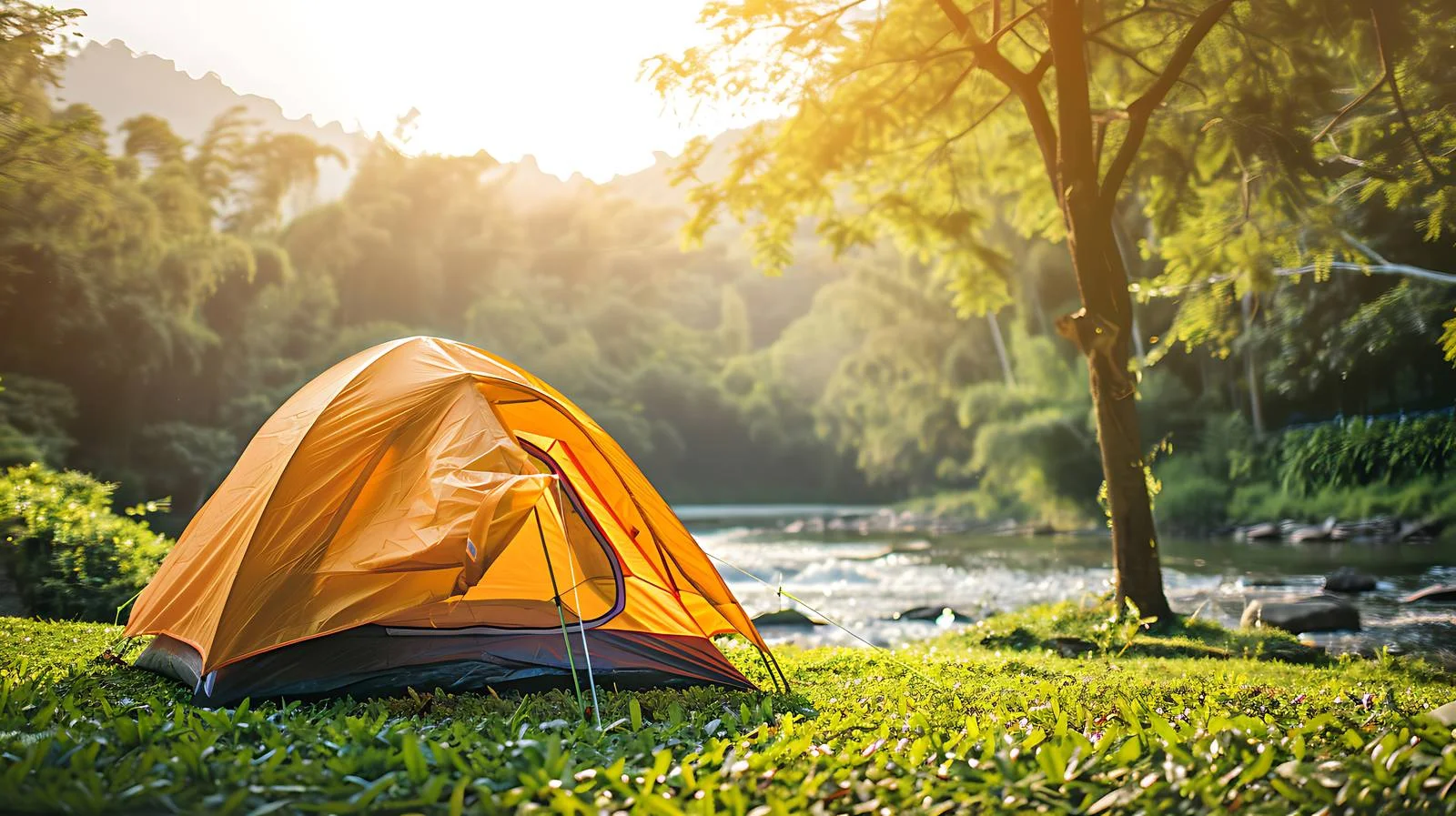 Riverside Camping Tent — free download from Dotvec