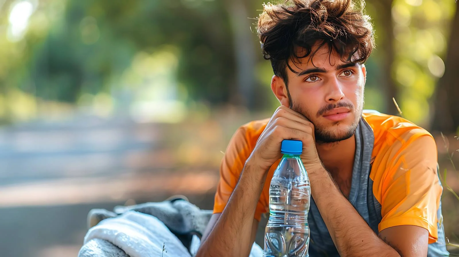 Fatigued Man Resting with Book — free download from Dotvec