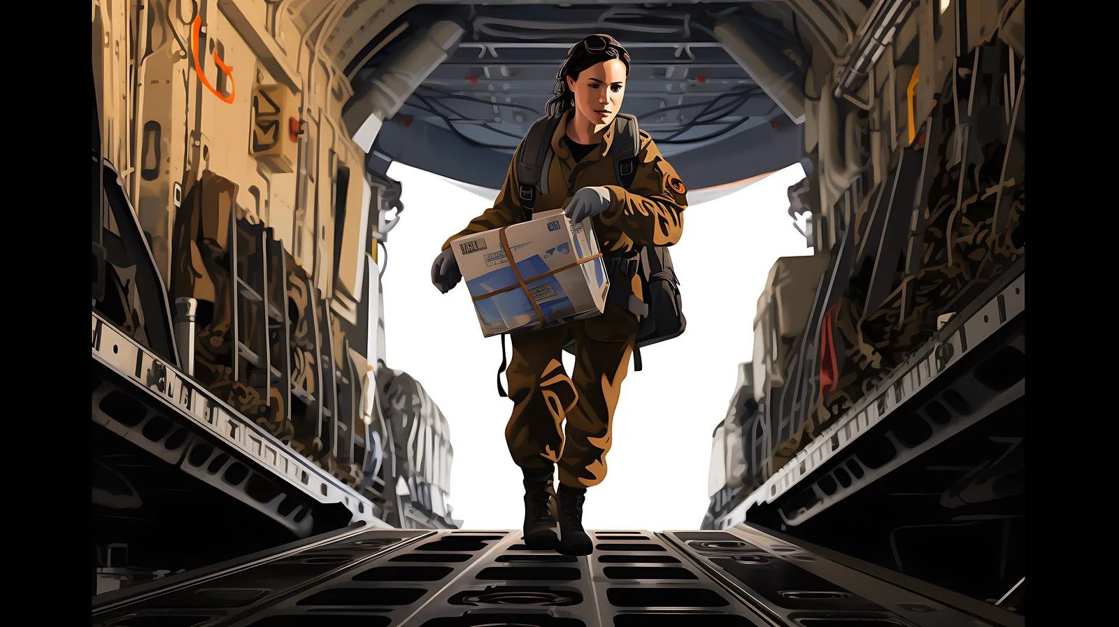 U.S. Air Force Loadmaster Completes Checklist — free download from Dotvec