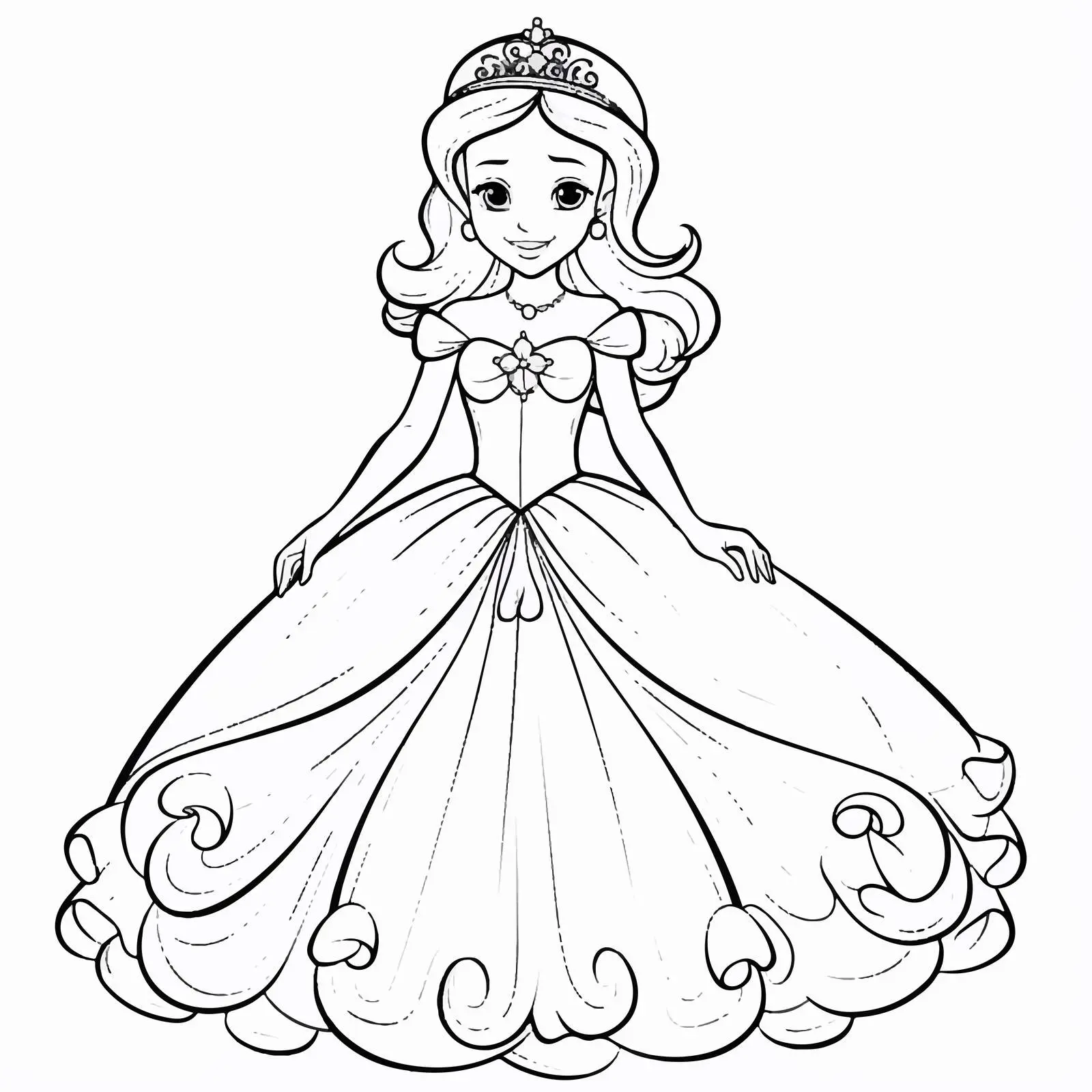 Vector Cartoon Princess Girl Character Illustration — free download from Dotvec