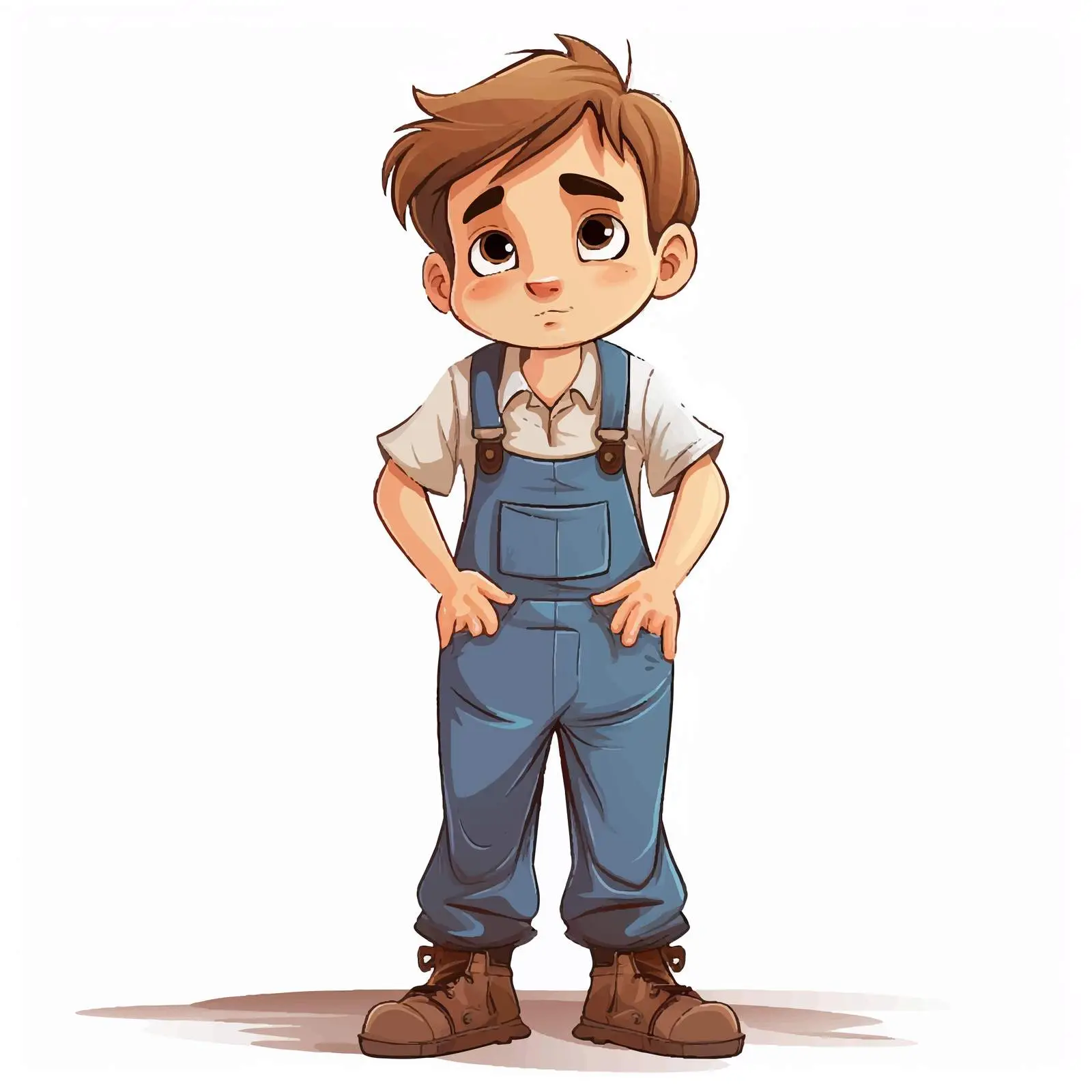 Bored and Sad Boy Cartoon Illustration – free sad illustration image from Dotvec