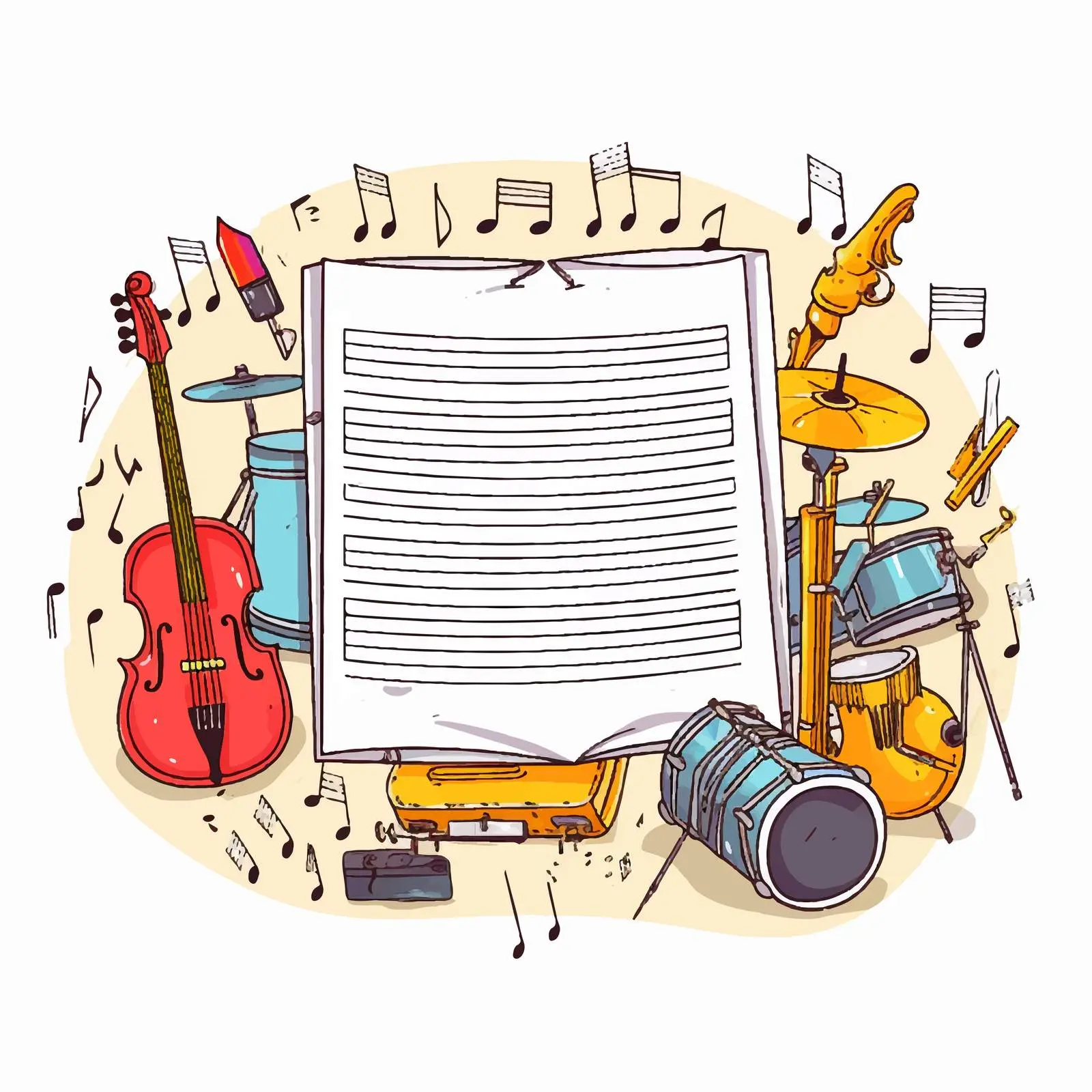 Weekly Lesson Plan Vector Cartoon Illustration – free interactive lessons image from Dotvec